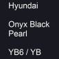 Preview: Hyundai, Onyx Black Pearl, YB6 / YB.